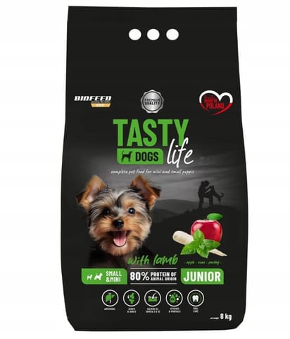 ⁨BIOFEED Tasty Life Junior Small Lamb - dry dog ​​food - 8kg⁩ at Wasserman.eu