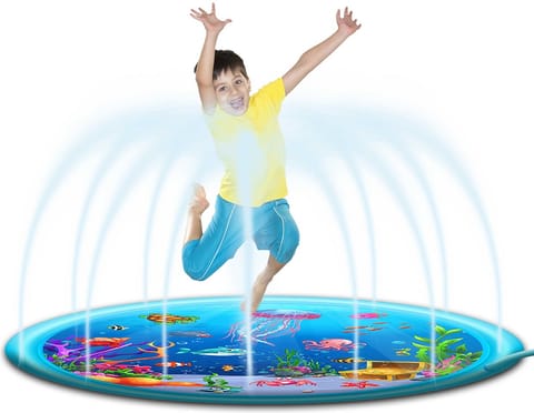 ⁨Water mat, fountain, sprinkler, paddling pool, curtain 170cm⁩ at Wasserman.eu