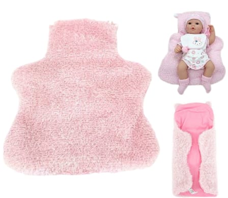 ⁨FLUFFY LARGE DOLL BLANKET PINK⁩ at Wasserman.eu