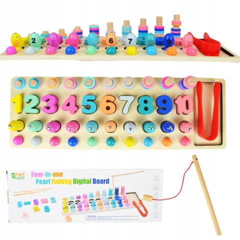 ⁨WOODEN PUZZLE LEARNING TO COUNT DIGITS NUMBERS⁩ at Wasserman.eu