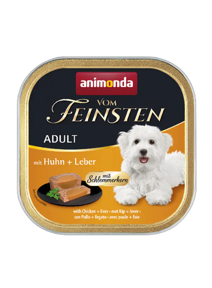 ⁨ANIMONDA Vom Feinsten Gourmet Centre szalki z kurczakiem i wątróbką 150 g⁩ w sklepie Wasserman.eu