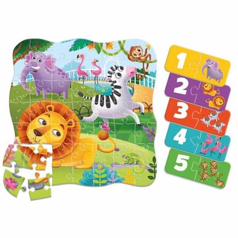 ⁨PUZZLE 2W1 ZOO ZESTAW UKŁADANKA MINI GRA EDUKACYJNA  ROTER KAFER⁩ w sklepie Wasserman.eu