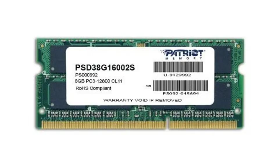 ⁨Patriot Memory 8GB PC3-12800 memory module DDR3 1600 MHz⁩ at Wasserman.eu