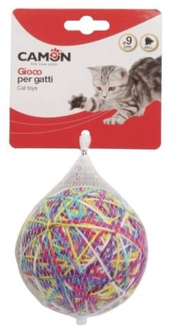 Camon Cat Toy Piłeczka z włóczką i dzwonkiem w sklepie Wasserman.eu