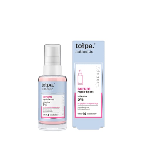 ⁨TOŁPA Authentic Serum do twarzy Repair Boost - przyspiesza regenerację (5% kalamina) 30 ml⁩ w sklepie Wasserman.eu