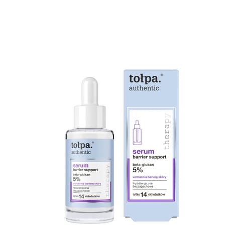 ⁨TOŁPA Authentic Serum do twarzy Barier Support - wzmacnia barierę skóry (5% beta-glukan) 30 ml⁩ w sklepie Wasserman.eu