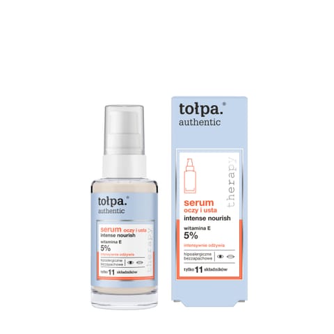 ⁨TOŁPA Authentic Serum oczy i usta Intense Nourish - intensywnie odżywia (5% beta-witamina E) 30 ml⁩ w sklepie Wasserman.eu