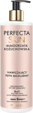 ⁨PERFECTA Skin Małgorzata Kożuchowska Nawilżający płyn micelarny 3w1 400 ml⁩ w sklepie Wasserman.eu