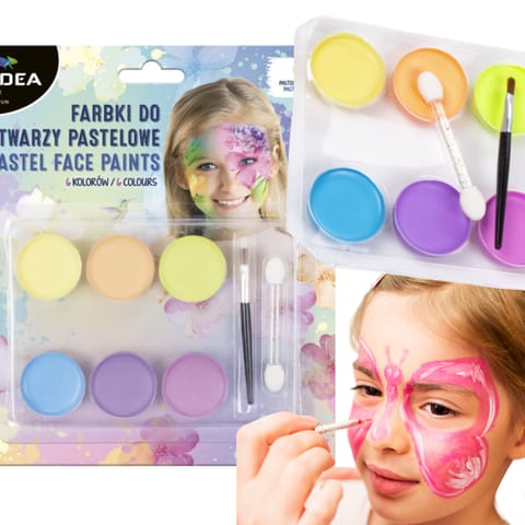 ⁨FACE PAINTS 6 PASTEL WHEELS⁩ at Wasserman.eu