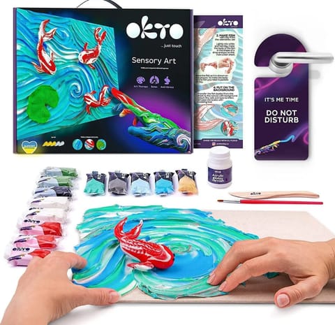 ⁨Creative Kit Creating Masterpieces with Kio Carps / Carps with Kio 30x40cm 10002⁩ at Wasserman.eu