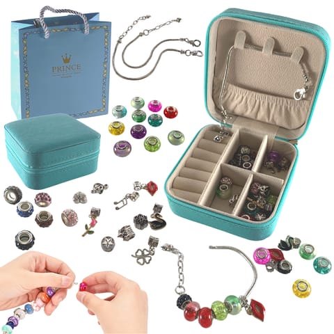 ⁨Zestaw Do Robienia Biżuterii Bransoletek DIY Charms Beads Koraliki Prezent⁩ w sklepie Wasserman.eu