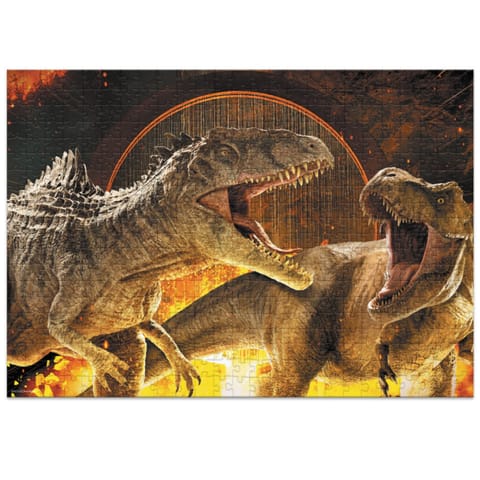 ⁨PUZZLE PARK JURAJSKI 500 ELEMENTÓW UKŁADANKA JURASSIC WORLD MEGA ZESTAW⁩ w sklepie Wasserman.eu