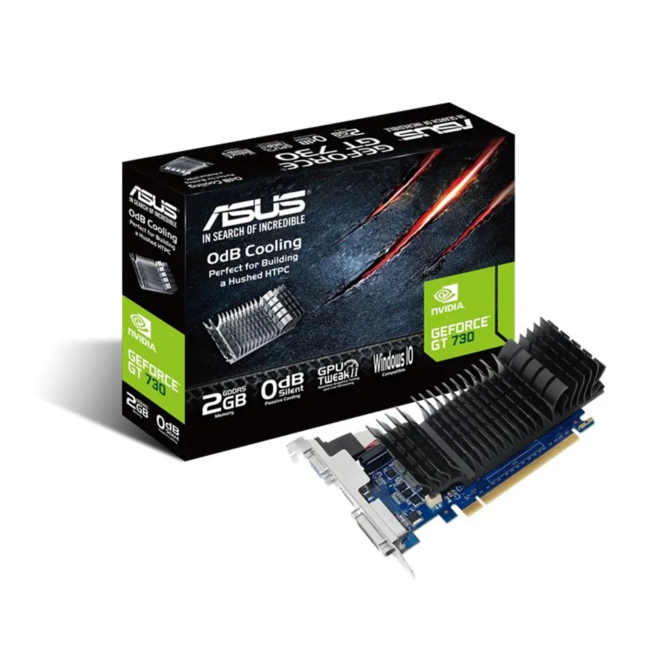 ⁨Karta graficzna GeForce GT730 2GB DDR5 PCI 2.0 64BIT DVI-D/HDMI/HDCP⁩ w sklepie Wasserman.eu