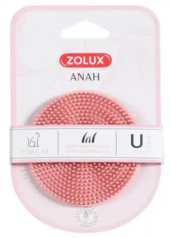 ⁨Zolux Anah Round rubber brush for cat [550012]⁩ at Wasserman.eu