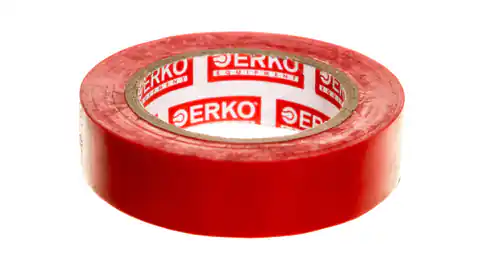 ⁨Insulation tape 15/10 red TPVC_15-10-RED /10pcs/⁩ at Wasserman.eu