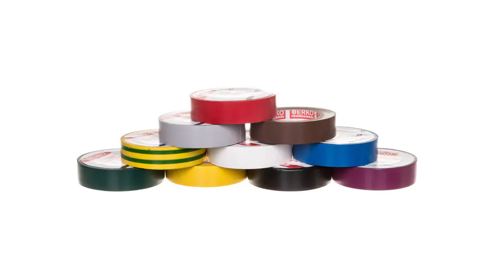 ⁨Insulation tape 15/10 multicolor TPVC_15-10-MULTI /10pcs/⁩ at Wasserman.eu
