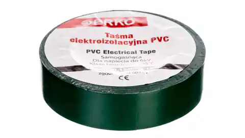 ⁨Taśma izolacyjna 15/10 zielona TPVC_15-10-ZIELONA /10szt./⁩ w sklepie Wasserman.eu