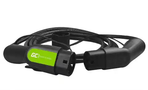 ⁨Green Cell EV13 electric vehicle charging cable Black Type 2 1 5 m⁩ at Wasserman.eu
