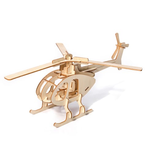 ⁨Little Story Drewniane Puzzle Model 3D - Helikopter⁩ w sklepie Wasserman.eu