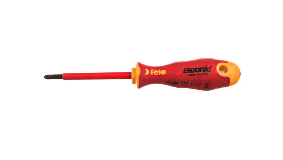 ⁨Cross screwdriver PZ1 insulated 1000V Ergonic 400 VDE 41510290⁩ at Wasserman.eu