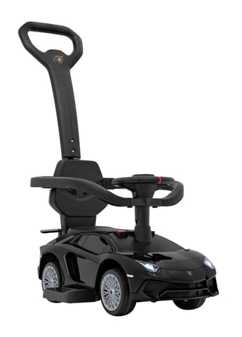 ⁨Jeździk, Pchaczyk Lamborghini Aventador SV Czarny⁩ w sklepie Wasserman.eu