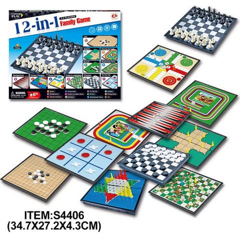 ⁨Zestaw Gier 12w1⁩ w sklepie Wasserman.eu