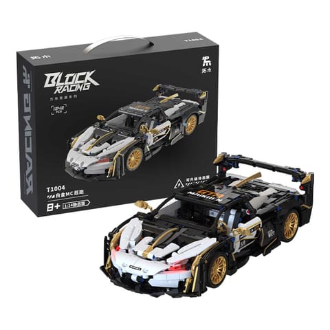 ⁨Zestaw Klocków Auto Sportowe Biało/Czarne 1242el.⁩ w sklepie Wasserman.eu