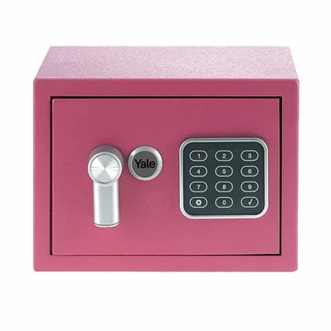 ⁨Yale Mini Electronic Safe Pink Sejf podstawowy YSV mini różowy⁩ w sklepie Wasserman.eu