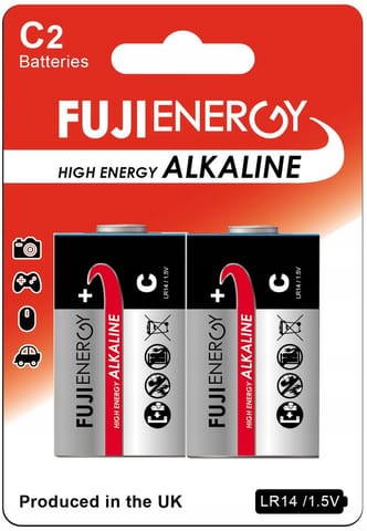 ⁨2x BATERIA ALKALICZNA LR14 1.5V FUJIENERGY 7500mAh⁩ w sklepie Wasserman.eu