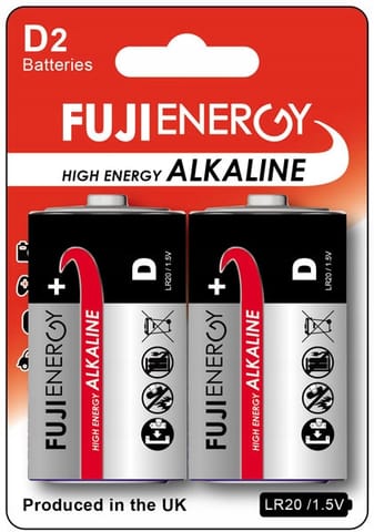 ⁨2x BATERIA ALKALICZNA LR20 D FUJIENERGY 18000mAh⁩ w sklepie Wasserman.eu