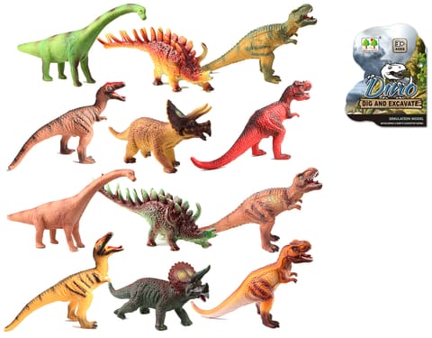 ⁨LARGE DINOSAUR FIGURINE SOFT COLOR PATTERNS FOR KIDS⁩ at Wasserman.eu