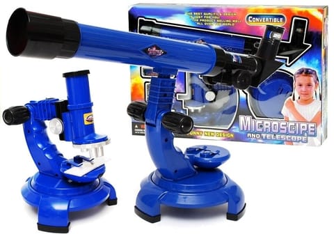 ⁨MICROSCOPE RIFLESCOPE FOR KIDS EDUCATIONAL SET 2IN1⁩ at Wasserman.eu