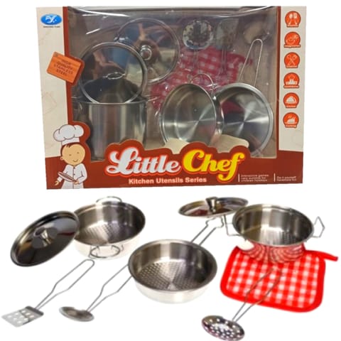 ⁨LARGE POTS METAL FRYING PAN CHILDREN'S SPOONS X9⁩ at Wasserman.eu