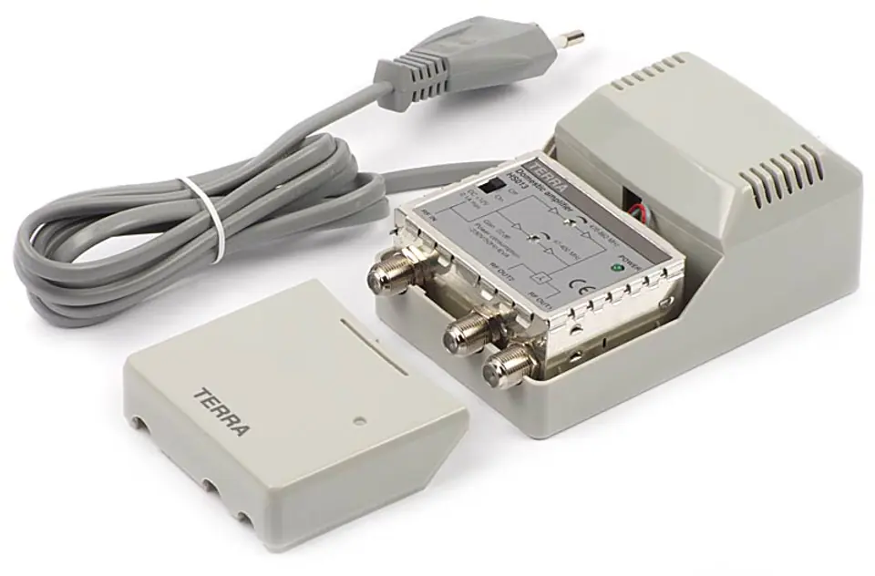 ⁨Wzmacniacz Antenowy Terra HS-013 12V VHF/UHF 1x2⁩ w sklepie Wasserman.eu