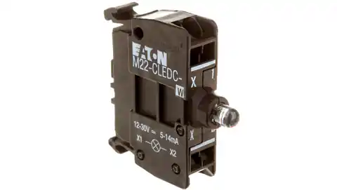 ⁨LED holder white 18-30V AC/DC tension clamp M22-CLEDC-W 216572⁩ at Wasserman.eu