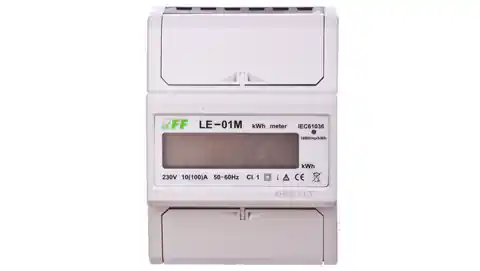 ⁨Licznik energii elektrycznejzgodność z MID 1-fazowy 100A 230V RS-485 MODBUS RTU wyświetlacz LCD LE-01M⁩ w sklepie Wasserman.eu