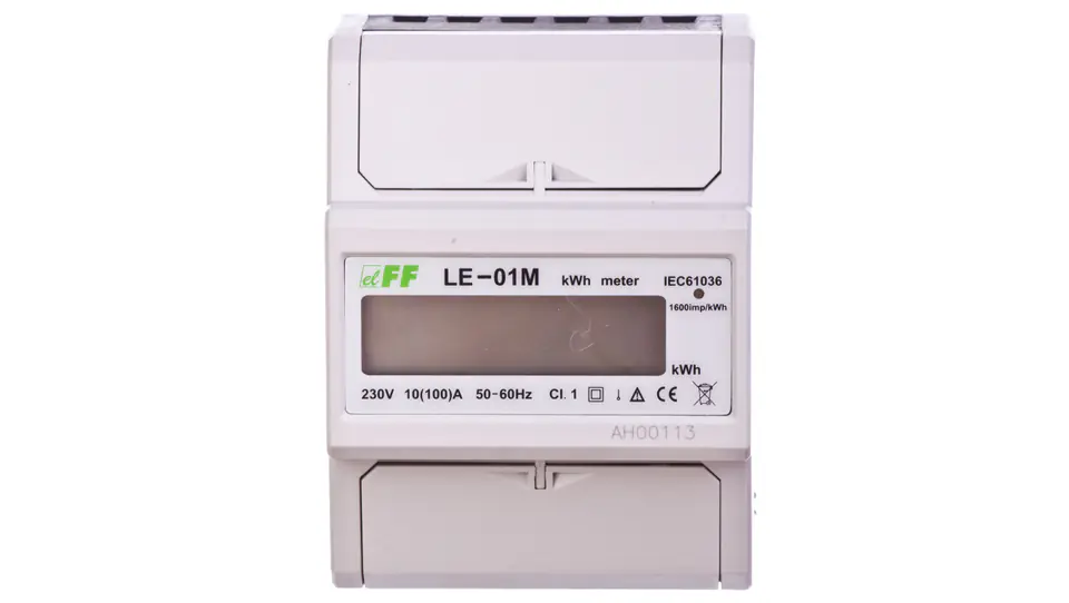 ⁨Electricity meterMID compatibility 1-phase 100A 230V RS-485 MODBUS RTU LCD display LE-01M⁩ at Wasserman.eu