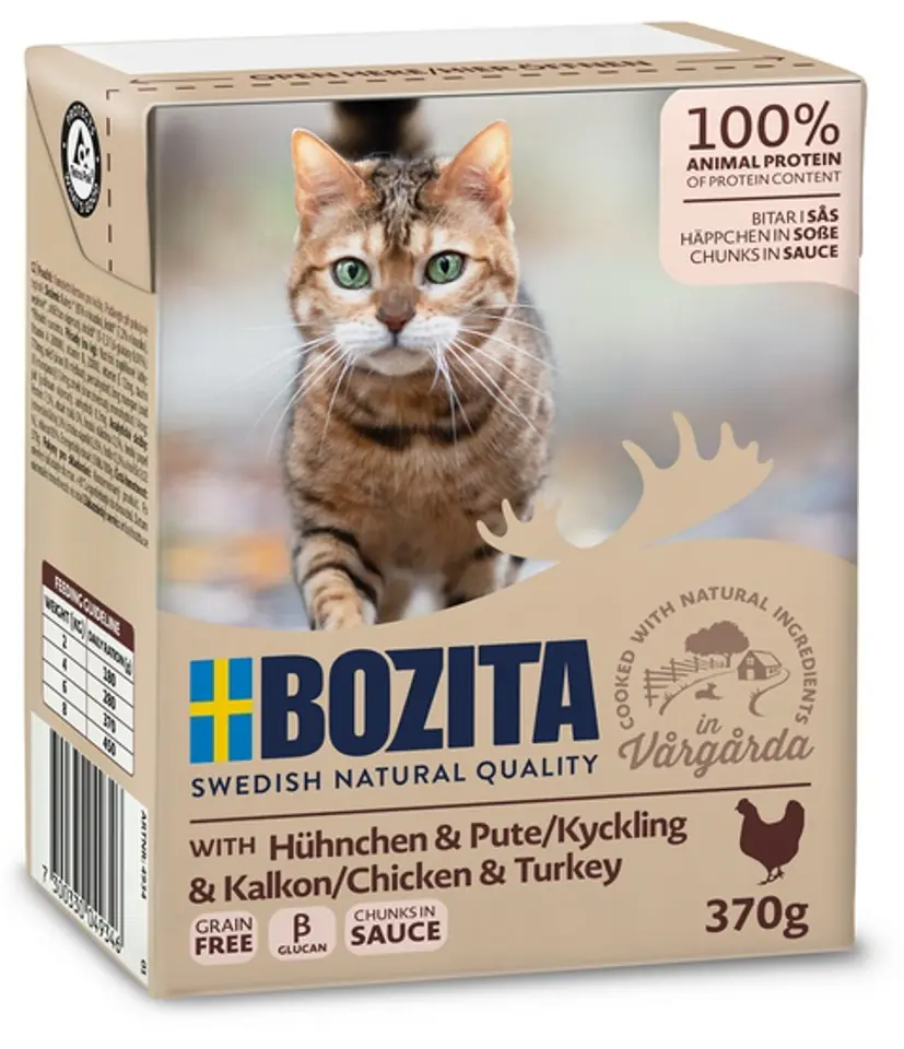 ⁨BOZITA Chunks in sauce with Chicken & Turkey 370g⁩ at Wasserman.eu