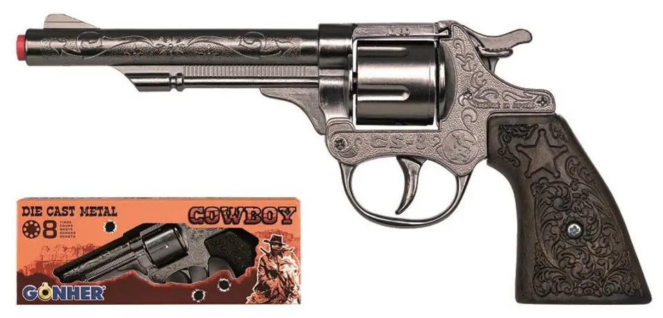 ⁨Cowboy revolver metal 8 rounds GONHER 80/0⁩ at Wasserman.eu