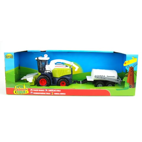 ⁨COMBINE HARVESTER WITH TRAILER ŚW./DŹW. IN BOX⁩ at Wasserman.eu