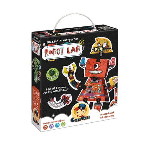 ⁨Puzzle kreatywne 63 elementy - Robot Lab⁩ w sklepie Wasserman.eu