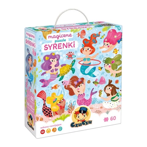 Puzzle 60 elementów Magiczne puzzle - Syrenki w sklepie Wasserman.eu