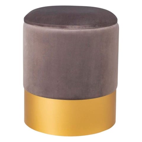 Velour pouf VELVET grey / size L (grey) at Wasserman.eu