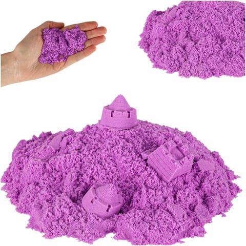 ⁨Piasek dla dzieci 1kg w woreczku fioletowy⁩ w sklepie Wasserman.eu