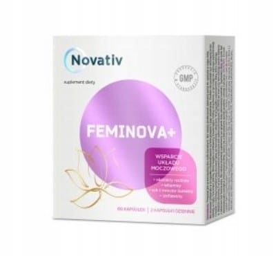 ⁨Novativ Feminova+ 60 kapsułek⁩ w sklepie Wasserman.eu