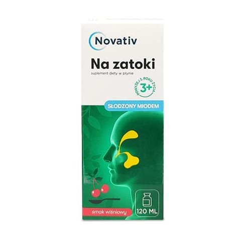 ⁨Novativ Na zatoki Płyn 120 ml⁩ w sklepie Wasserman.eu