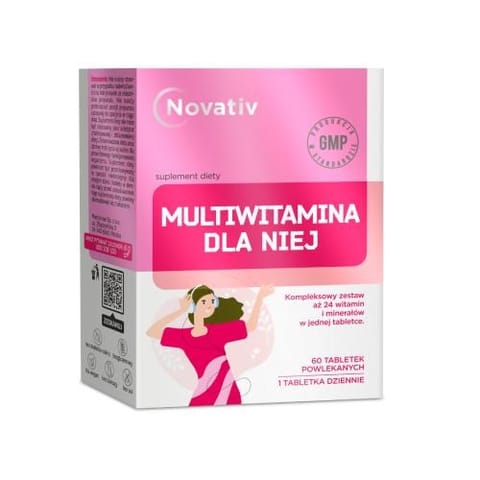 ⁨Novativ Multiwitamina dla Niej, 60 tabletek powlekanych⁩ w sklepie Wasserman.eu