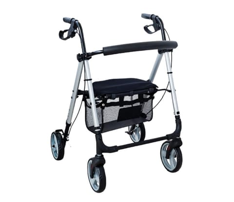 ⁨Podpórka rehabilitacyjna 4-kołowa Prestig Ultra light srebrna AR-006⁩ w sklepie Wasserman.eu