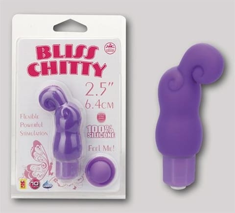 ⁨xBLISS CHITTY, MINI VIBRATOR, 10 FUNKTIONEN, WASSERFEST, SILIKON, LILA, 6,4CM⁩ w sklepie Wasserman.eu