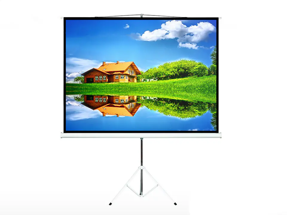 ⁨Maclean Projection Screen, Stand, 112", 1:1, 200x200, MC-680⁩ at Wasserman.eu